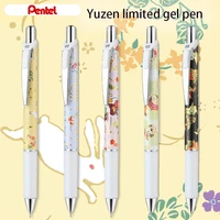 japanese pentel hand dyed yuzen limited edition bln75 press gel pen quick drying 0 5mm japanese style art fan office stationery