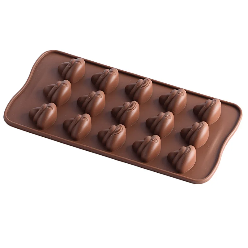 

15 Grid Poop Silicone Chocolate Mold Fondant Abrasives Ice Tray Candy Forming Mold