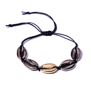 8 MOON GIRL Boho Puka Shell Bracelet for Women Fashion Cowrie Bohemian Friendship Summer Girl Charm Pulseras Femme Dropshipping - Окраска металла: 8