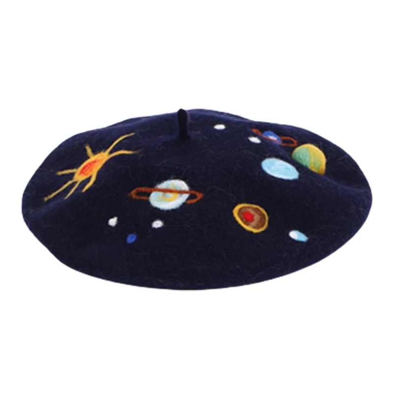 Повседневная шапка для родителей и детей берет-бини с изображением милой