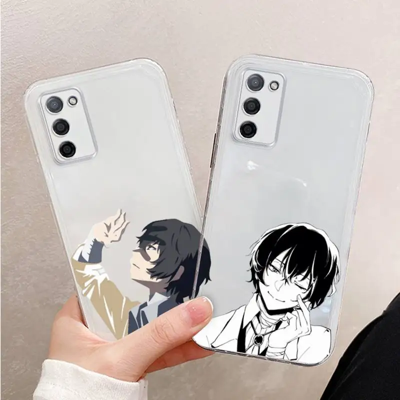 

Bungo Stray Dog japanese anime Phone Case For Xiaomi Mi 11 Ultra Lite 10 Redmi Note 9 8 7 9a K30S K40 Pro Transparent Coque