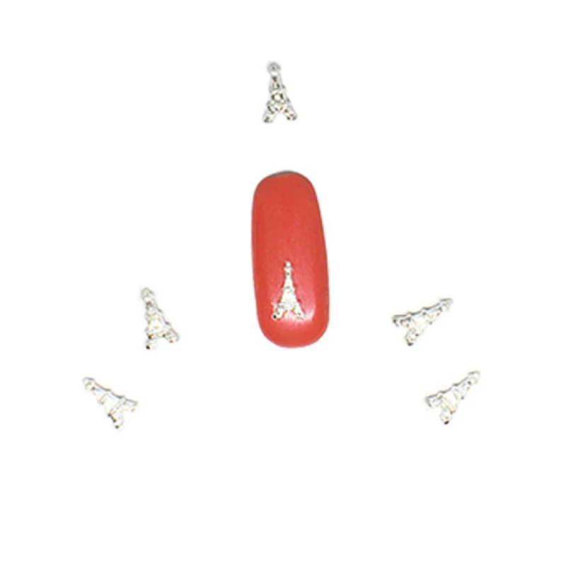 

Metal Alloy Nail Art Decorations 3D Charms Nail Stickers Alloy Golden Nails Accessories Silver France Manicure Rhinestones Flat