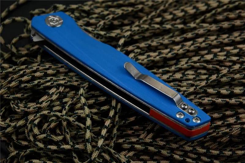CH CH3007G10 Drop Point D2 атласное лезвие с шарикоподшипником Flipper G10 Ручка Выживание Охота