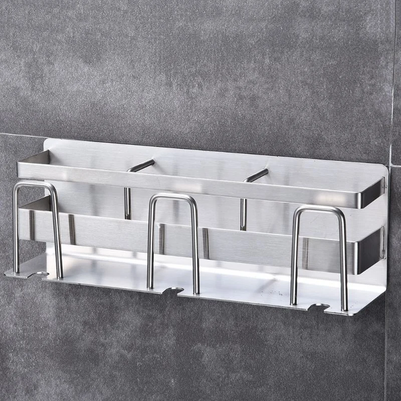 LIXF Stainless Steel Toothbrush Holder Toothpaste Stand Rack Adhesive Bathroom Organizer | Дом и сад