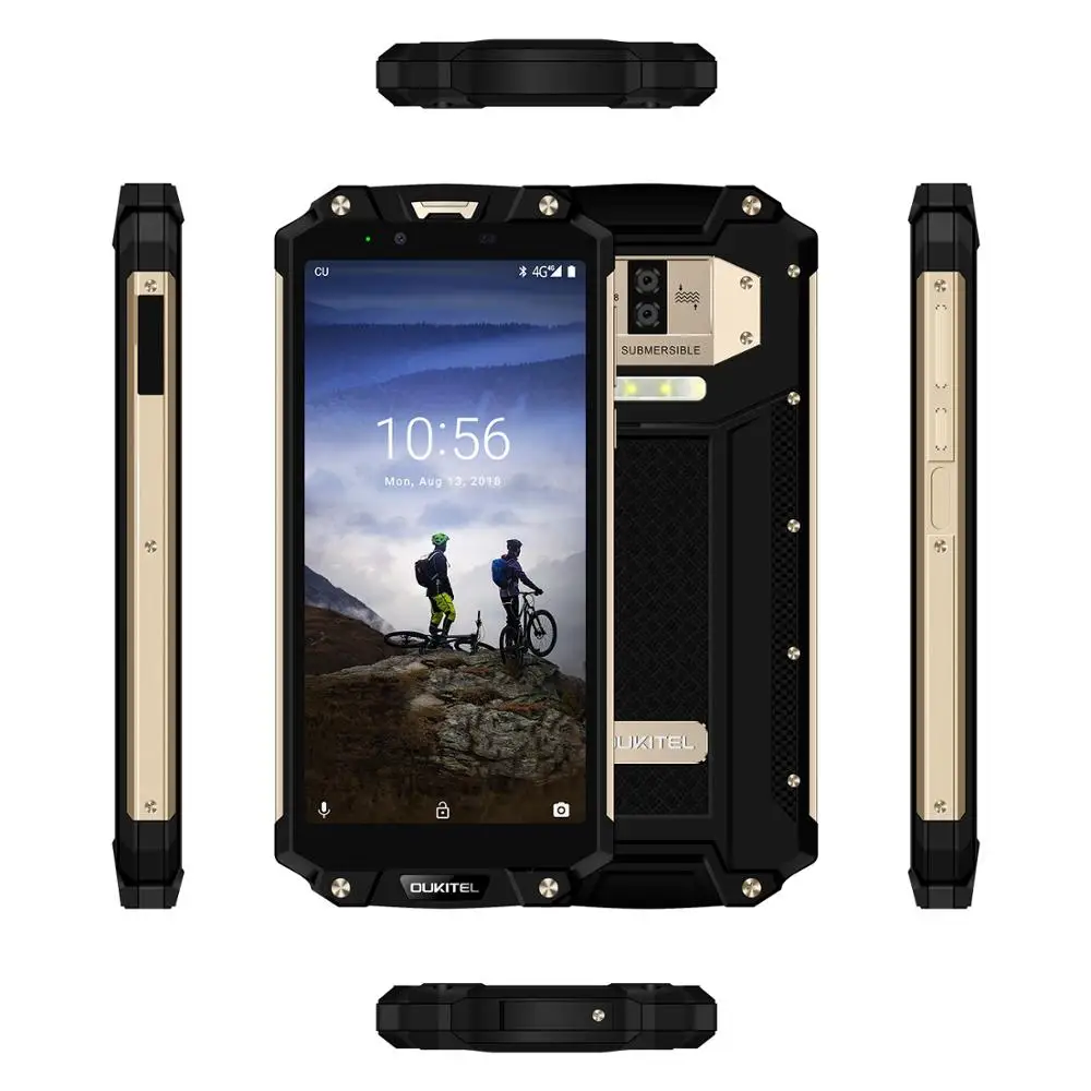 Смартфон Oukitel WP2 4G NFC IP68 4 ГБ 64 экран 6 0 дюйма 10000 мАч Восьмиядерный процессор MT6750T
