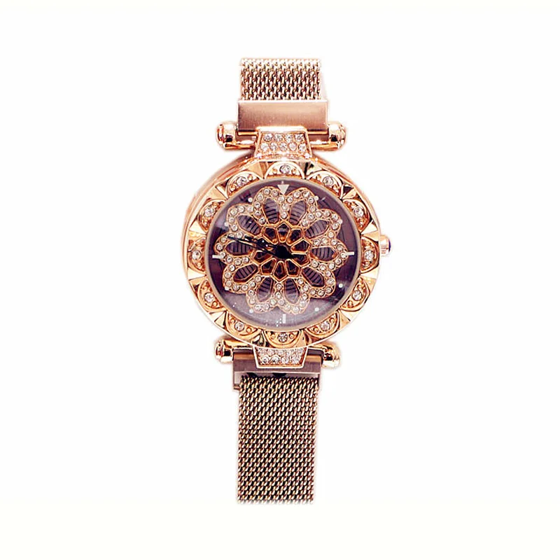 Часы наручные женские кварцевые с циркониевым циферблатом 34 мм | Наручные часы