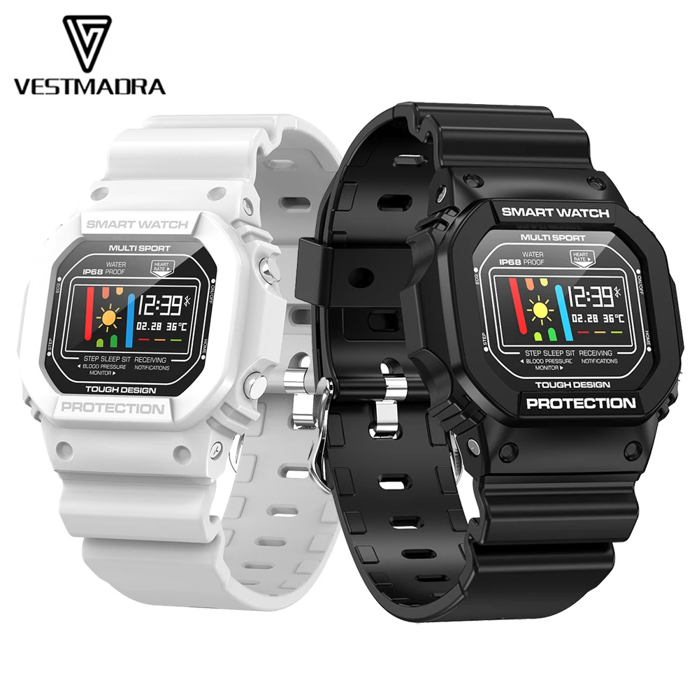 Смарт часы VESTMADRA VMX2 ЭКГ + ППГ водонепроницаемые пульсометр монитор кровяного