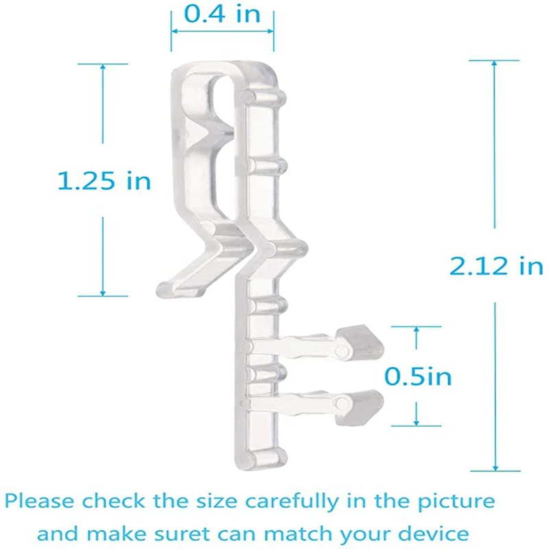 Зажимы для балданов 20 шт. скрытых зажимов 2 1 дюйма прозрачные пластиковые зажимы