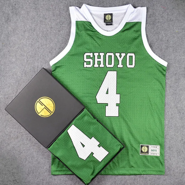 Школьный Топ для косплея Slam Dunk Shoyo № 4 Fujima Kenji майка баскетбольная SD | Тематическая