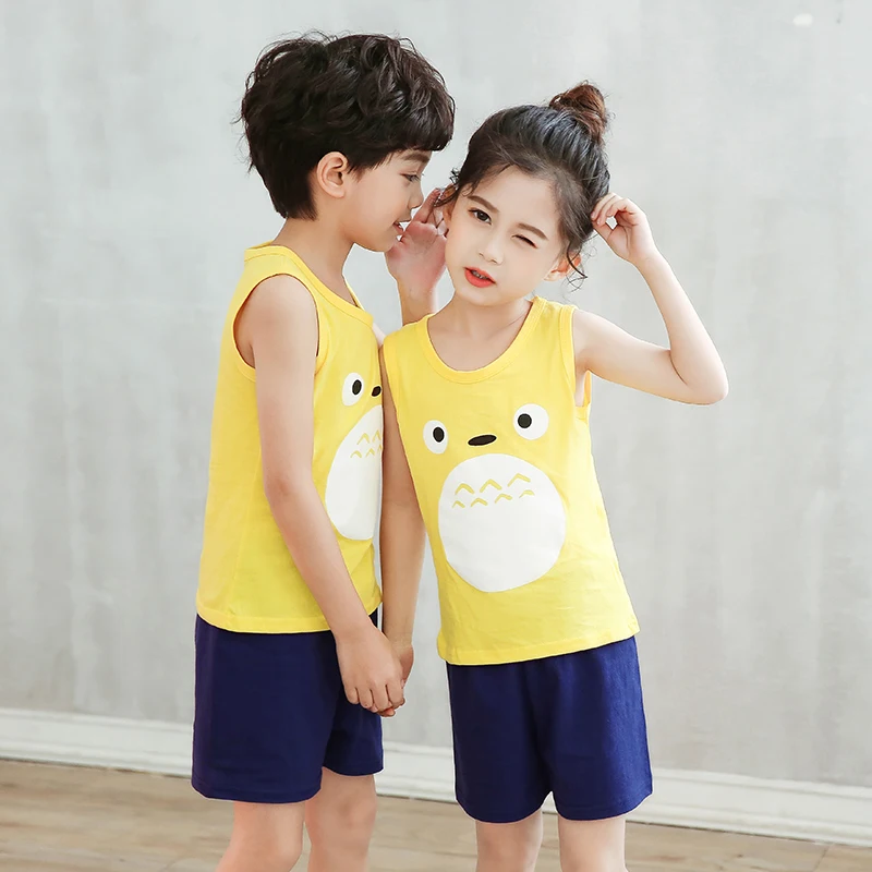 2020 летние детские пижамные комплекты для мальчиков одежда сна Одежда маленьких