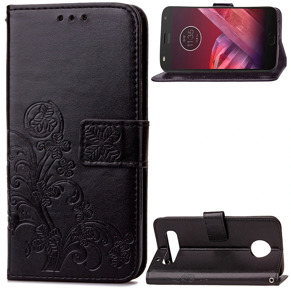 Чехол для телефона Motorola Z Z2 Play Флип PU кожаный чехол силиконовый Moto Z2play кошелек