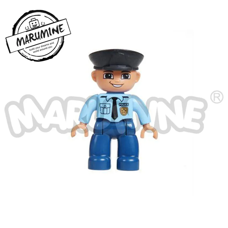 1 pcs MARUMINE Duplo блочные фигурки 13 видов карьера аксессуары большие кирпичи части Дети Развивающие игрушки DIY для игр - Цвет: 1 pcs