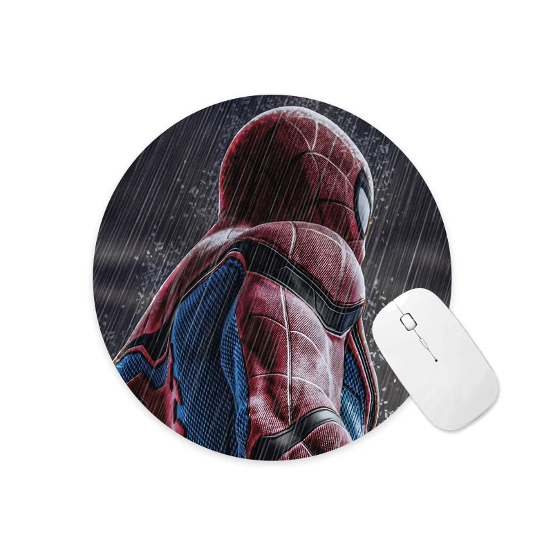 

Marvel Spiderman 22cm Round Anti-Slip Durable Soft Rubber Computer Mouse Pad Game Tablet Gamer Mice Mat Desk Mat Pads