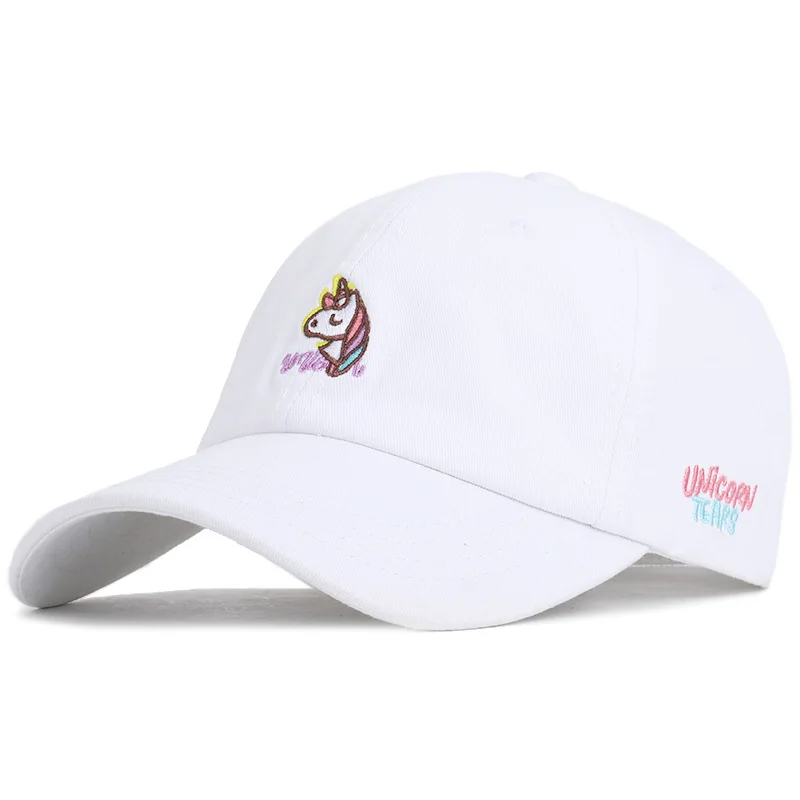 

Go Real Dad Hat The New 2020 And Personality Unicorn Baseball Cap Autumn Winter Sweet Lovely Cartoon Design Of