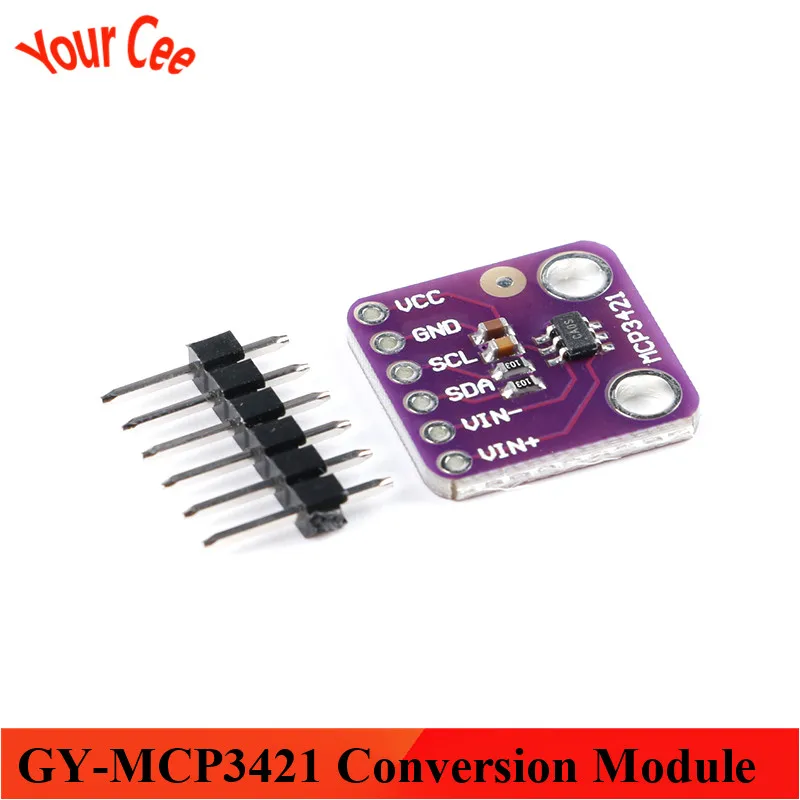 GY-MCP3421 MCP3421 Модуль платы преобразования SOT23-6 Delta-sigma A/D модуль цифрового сигнала в