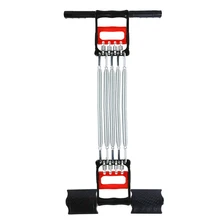 TOP!-3 in 1 Spring Chest Expander Hand Gripper Pull-Up Bars Men Tension Puller Fitness Equipment Muscle Training Resistance Band