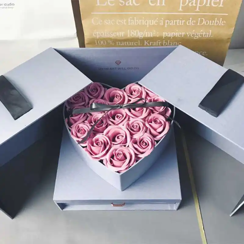 Горячая продажа мыло розы свадьба девушка день рождения идеальный подарок для