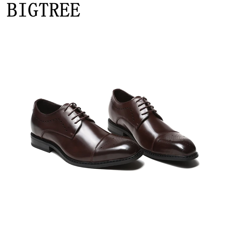 Мужские строгие туфли из натуральной кожи итальянский бренд обувь для мужчин