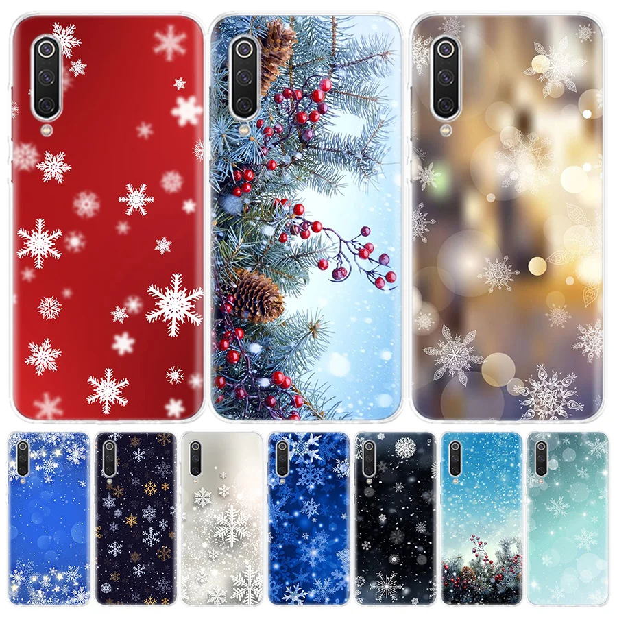 

Snow Flower Silicone Phone Case For Xiaomi Redmi Note 10 9 8 9S 10S 9A 9C 8 8T 7 6 5 Pro 7A 8A 6A 4X S2 K20 K30 Soft Cover Bag