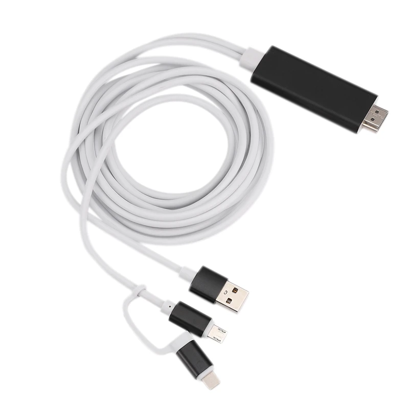 HDMI адаптер для IPhone/Android 1 8 м освещение к экран мобильного телефона