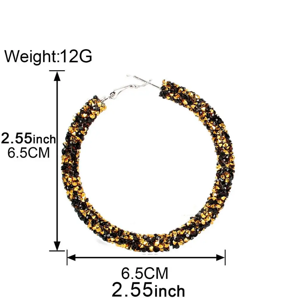 Модные женские серьги кольца Earrrings ювелирные изделия лом стразы гвоздики из
