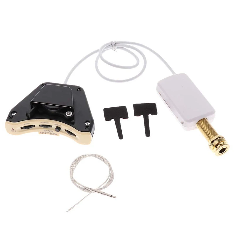 Guitar Perform Practice Soundhole Piezo Pickup Volume Mic Phase Tone Switch Without Battery | Спорт и развлечения