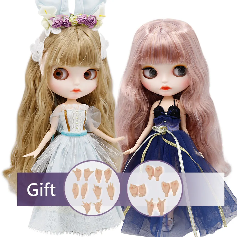 Кукла Blyth ICY DBS Обнаженная шарнирное тело с набором рук новая матовая Лицевая