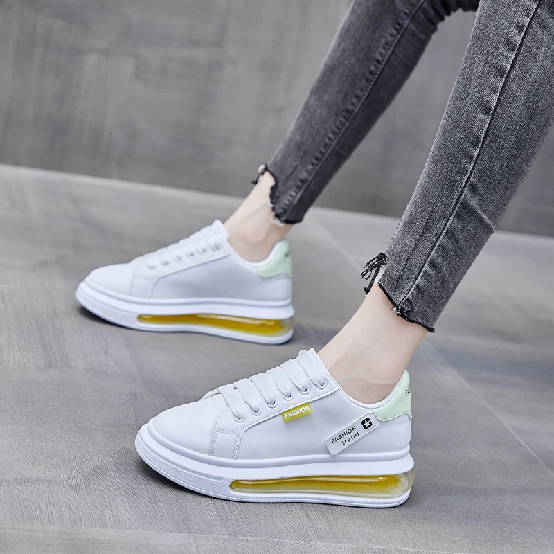 

Кроссовки мужские и женские на платформе, Вулканизированная подошва, высокие кеды в стиле хип-хоп, на шнуровке, белые, размеры 36-44