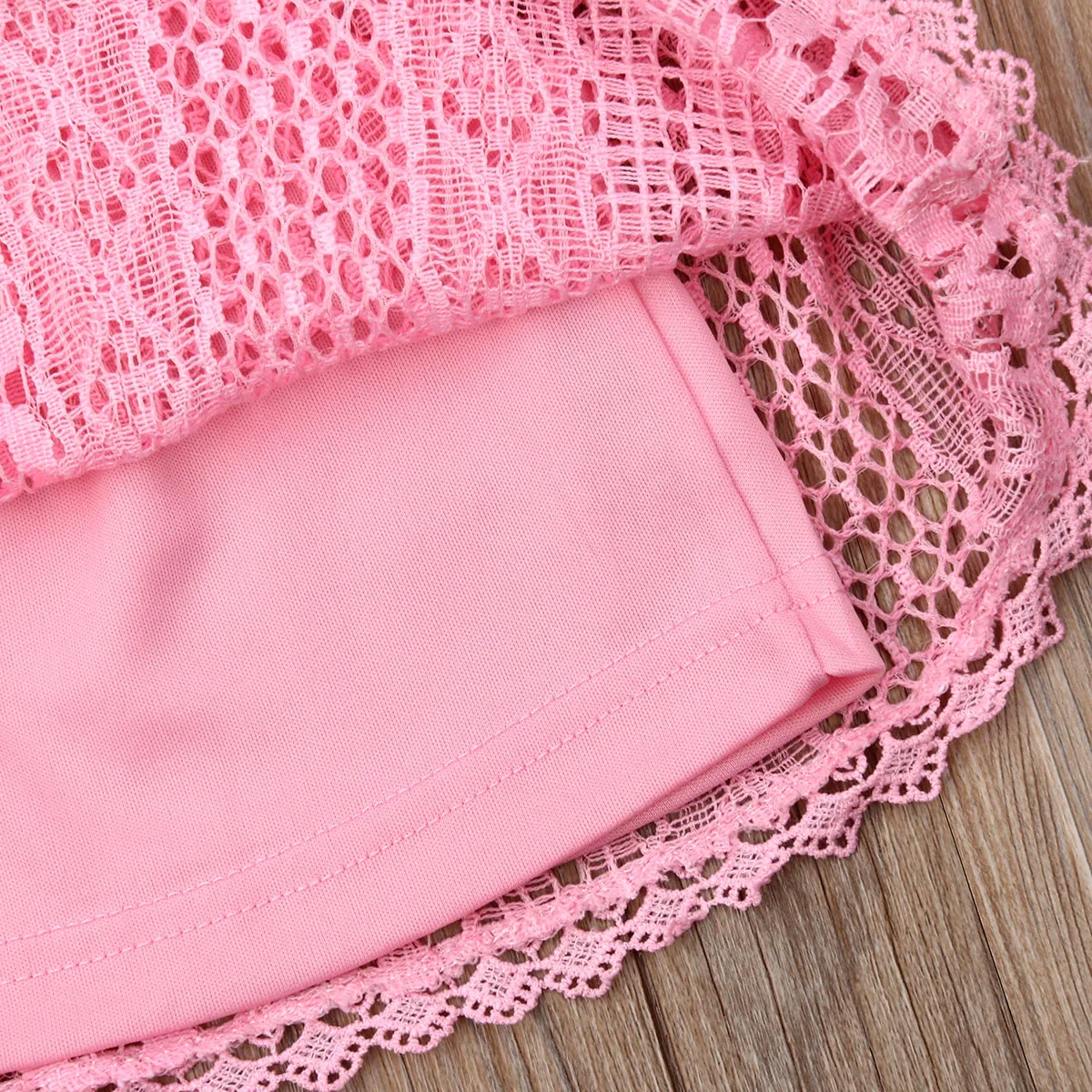 Модная розовая Однотонная футболка для новорожденных комплект маленьких