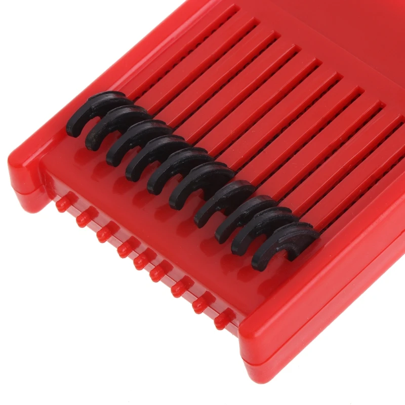 

1pc Fishing Rig Board Plastic Double Side Spring Hooks Storage Catch Holder Random Color