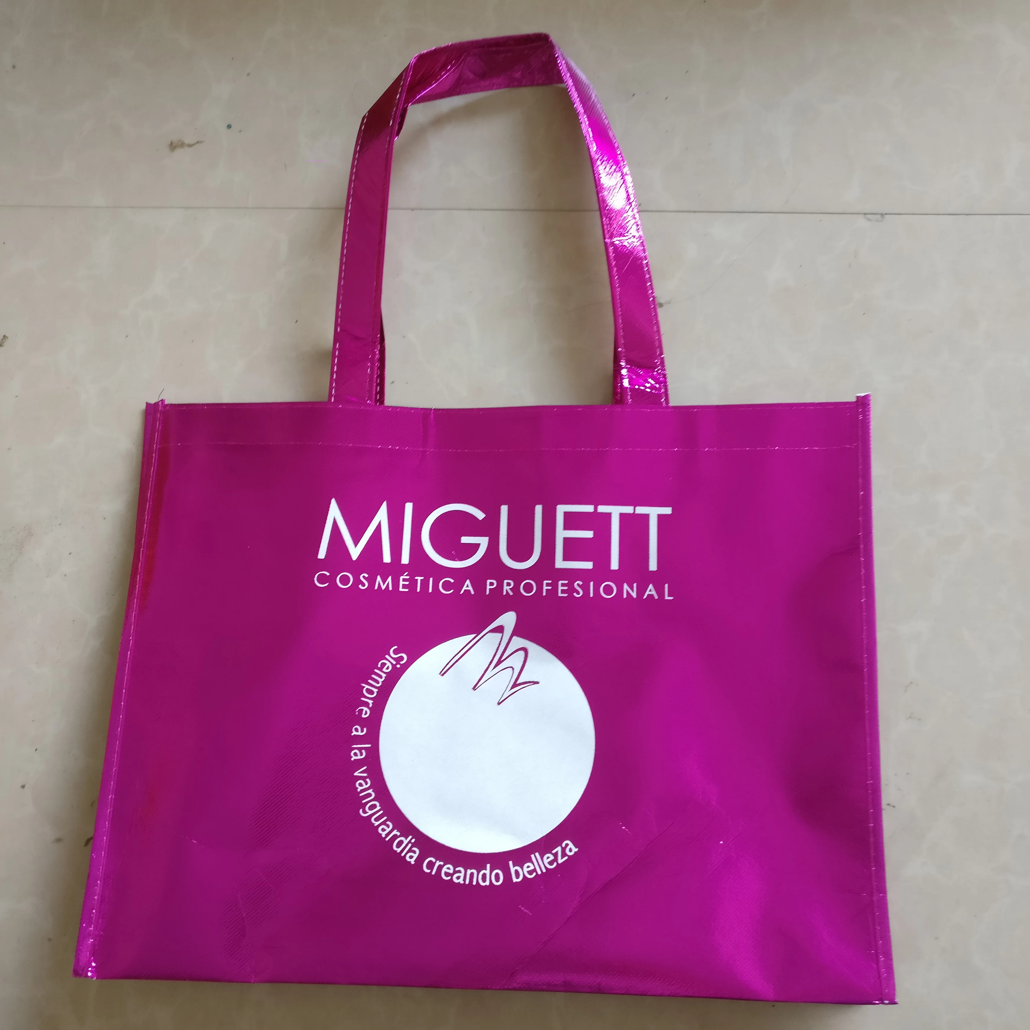 Оптовая продажа 1000шт/партия многоразовая блестящая фуксия ламинированная