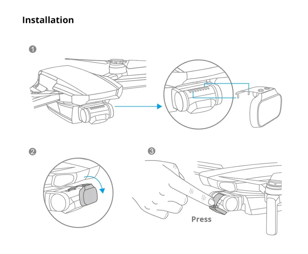 Фильтры для объективов PGYTECH для DJI Mavic Mini UV CPL ND 8 16 32 64 PL Комплект фильтров для DJI Mavic Mini ND8 ND16 ND32 ND64