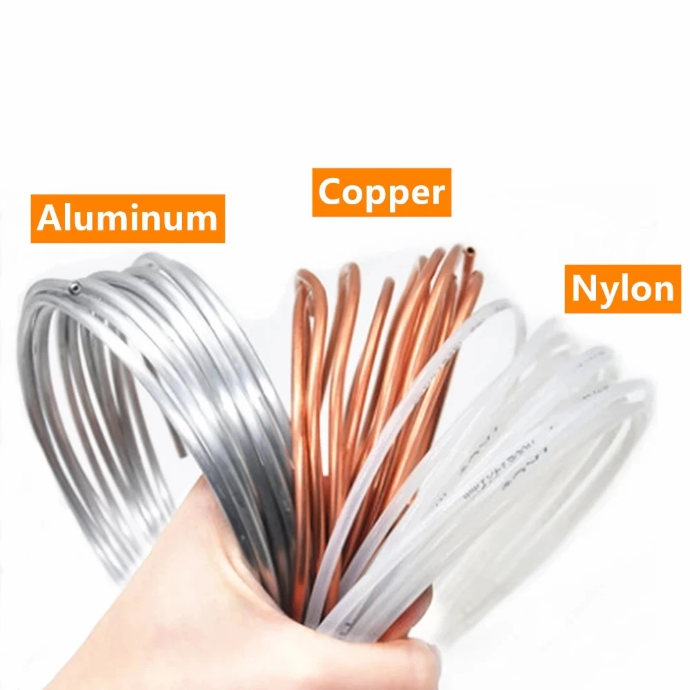 

1 Meter 4/6/8mm Lubricating Oil Pipe Copper Aluminum Nylon Tube Machine Oil Tubing Lathes Delivery Pipe Automatic Lubricating
