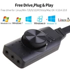 Конвертер звуковой карты GS3 Виртуальный 7,1 каналов адаптер внешняя USB 3,5 мм гарнитура стерео для ПК настольного компьютера ноутбука аксессуары