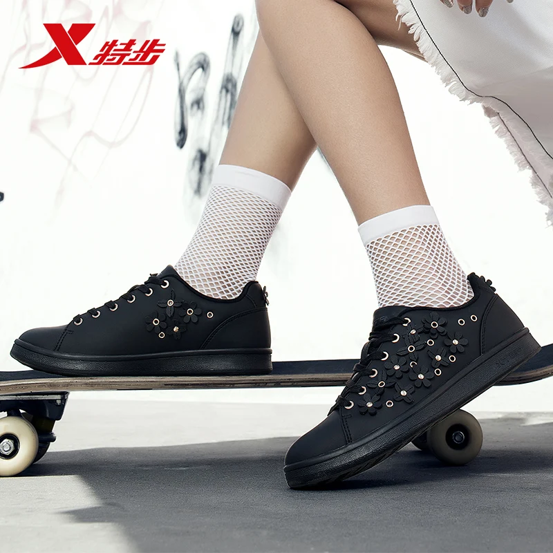 Xtep/женские шикарные Повседневные кроссовки с цветочным принтом женская обувь