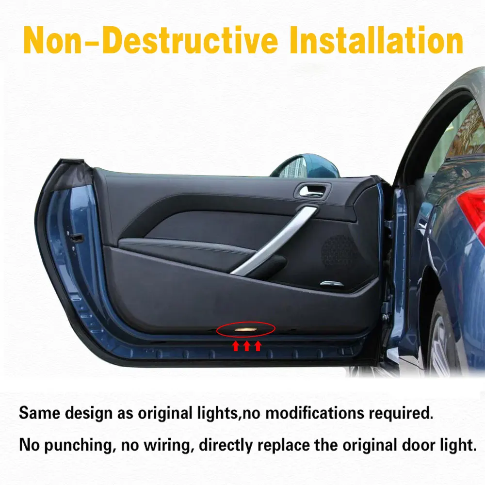 2 шт. светодиодный двери автомобиля Добро пожаловать лампы-проекторы логотипа Ghost