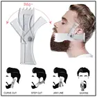 Многофункциональные мужские шаблоны для стрижки бороды с интегрированным гребнем для формирования бороды, инструмент для укладки, обрезки моделей, кисти для бритья