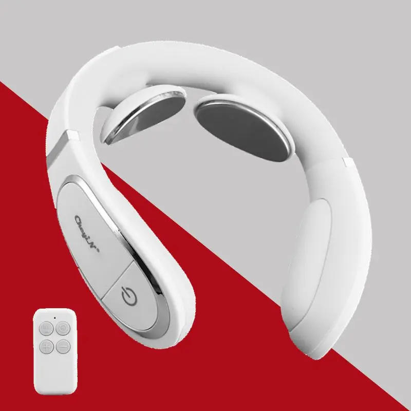 Умный Электрический импульсный массажер для шеи беспроводной тепловой шейный