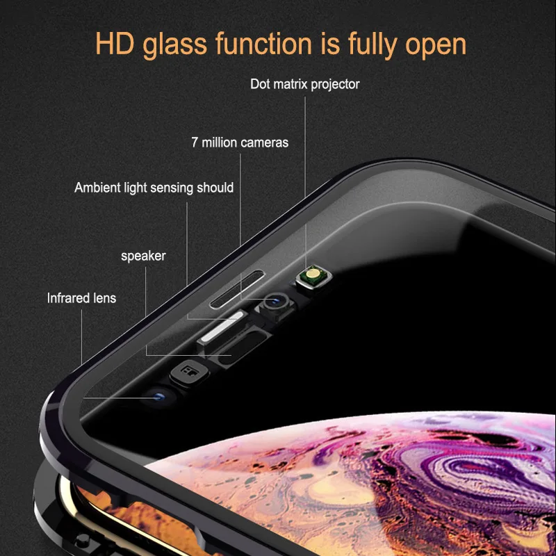 Магнитный чехол для IPhone 11 Pro XR XS MAX X 8 7 6 6s Plus, закаленное стекло, Магнитный чехол s, чехол для iPhone 11, Capa Funda Coque