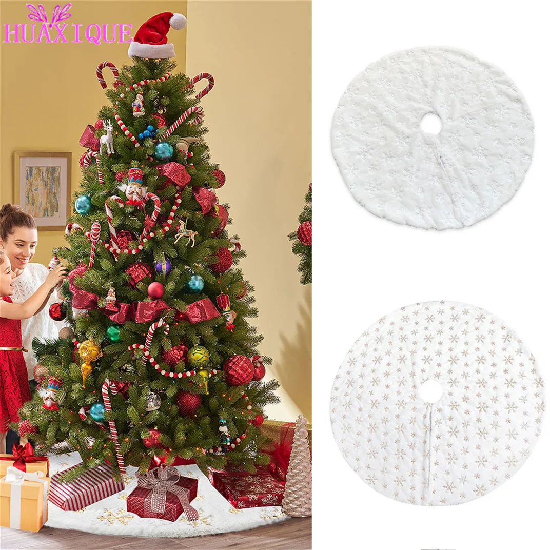 

122 см юбка на рождественскую елку, плюшевый ковер из искусственного меха, Рождественская подушка, украшения для рождественской елки
