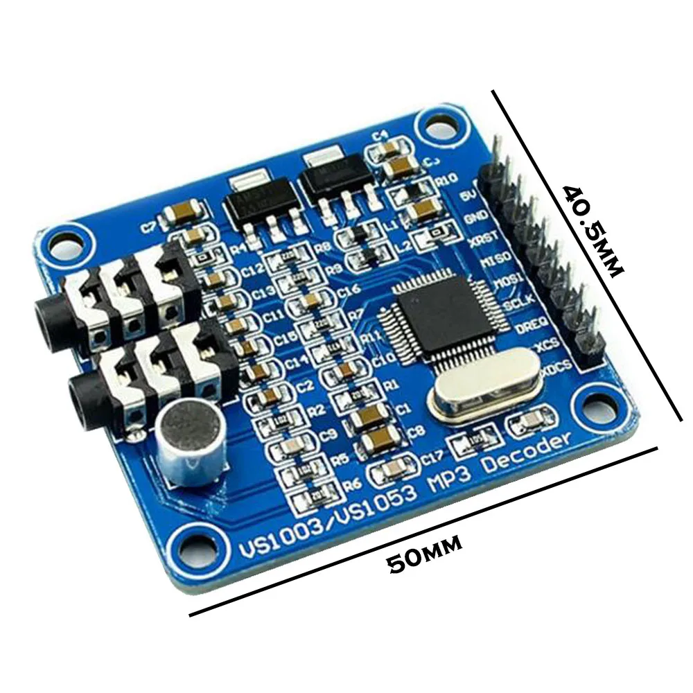 1 PCS VS1003B MP3 Decoder Module with Microphone STM32 Microcontroller Development Board Accessories |