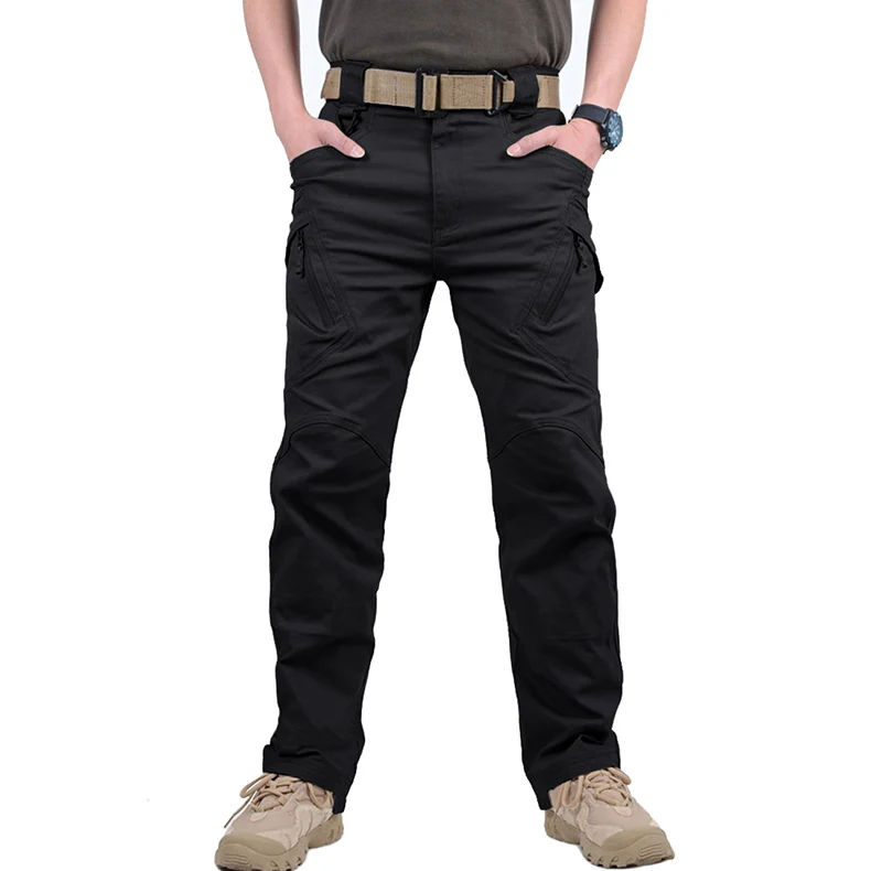 

Брюки-карго мужские тактические, армейские штаны, хлопок, много карманов, стиль милитари, повседневные штаны для походов, спецназ