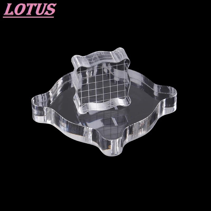 

Acrylic craft stamp is clear and necessary stamping tool for DIY craft photo album decoration Acrylic resin block 1pc