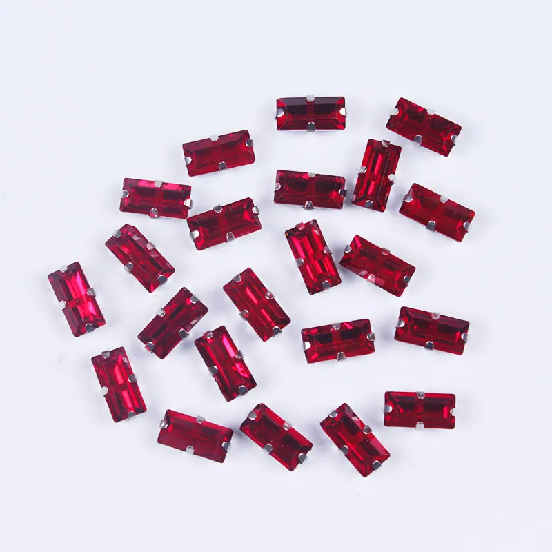 Украшение Стразы под Бриллиант DIY прямоугольные для костюмы обувь Четыре коготь