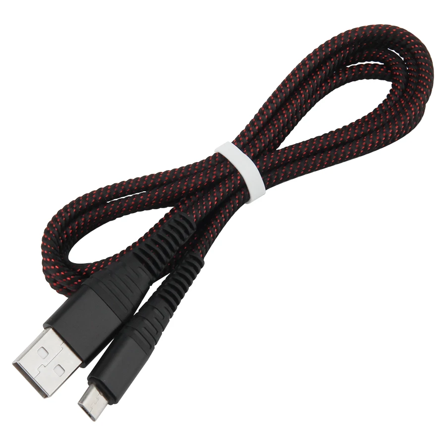 

1M 2A Fast Charging Nylon Micro USB Type C Cable For Samsung Xiaomi Huawei Data Sync Charger Mobile Phone Cables for iPhone