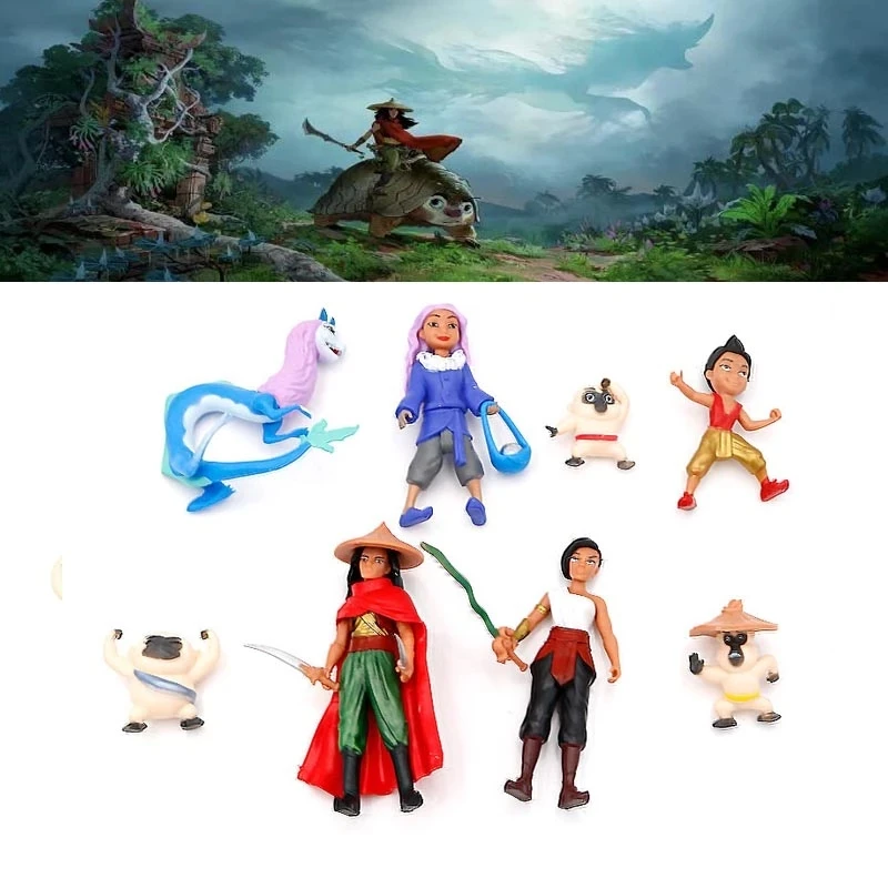 8 шт./компл. Рейя и последний Дракон Модель Куклы Игрушки Райа сису тук Фигурки для