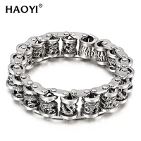 17mm punk dragon chain bracelet mens bracelet link chain motorcycle bicycle style bracelet stainless steel bangles jewelry