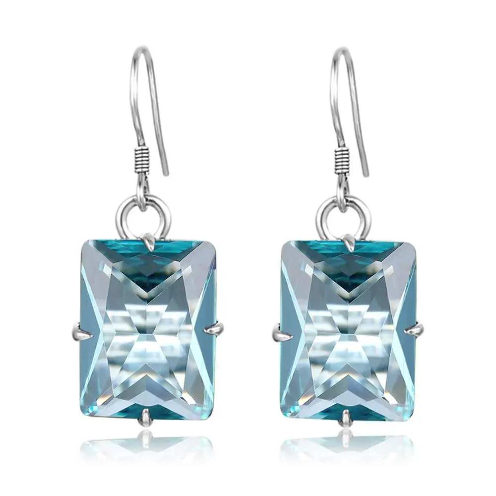 

Серьги женские квадратные из серебра 925 пробы с гравировкой