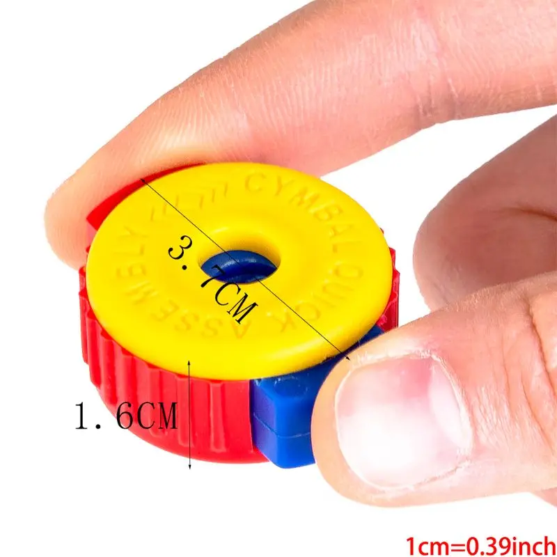 

5 Pieces ABS Plastic Quick Release Cymbal Mate with Push-On Design