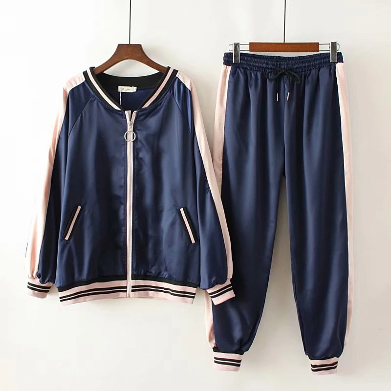 

Женский спортивный костюм в полоску, кардиган с v-образным вырезом и длинным рукавом, Толстовка и штаны, спортивный комплект для фитнеса, 2020